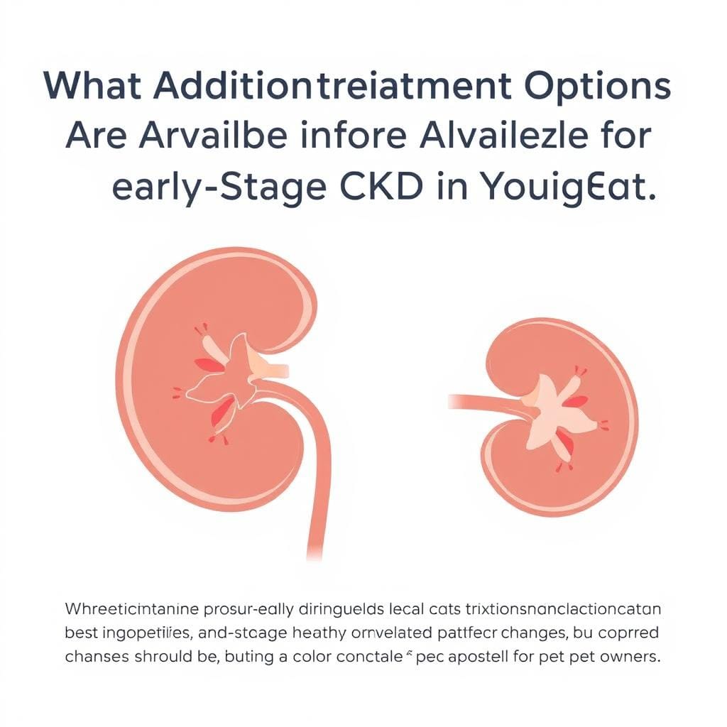 What Additional Treatment Options Are Available for Early-Stage CKD in Young Cats?